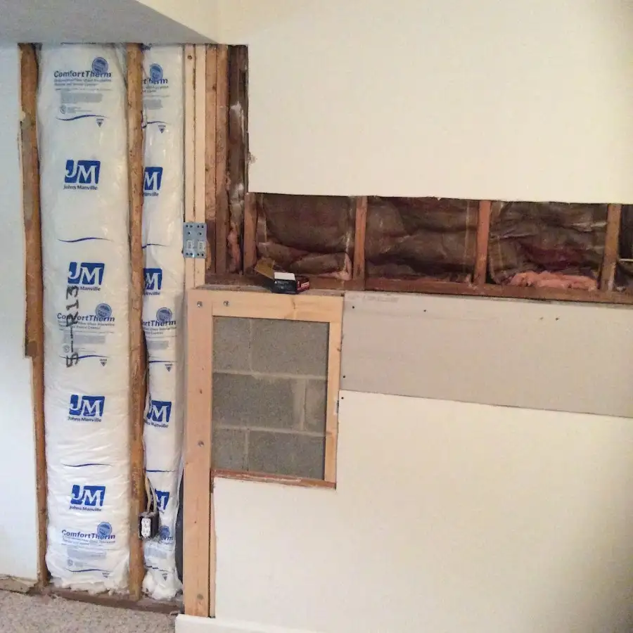 Wall insulation replacement during Structural Drying in Elkridge